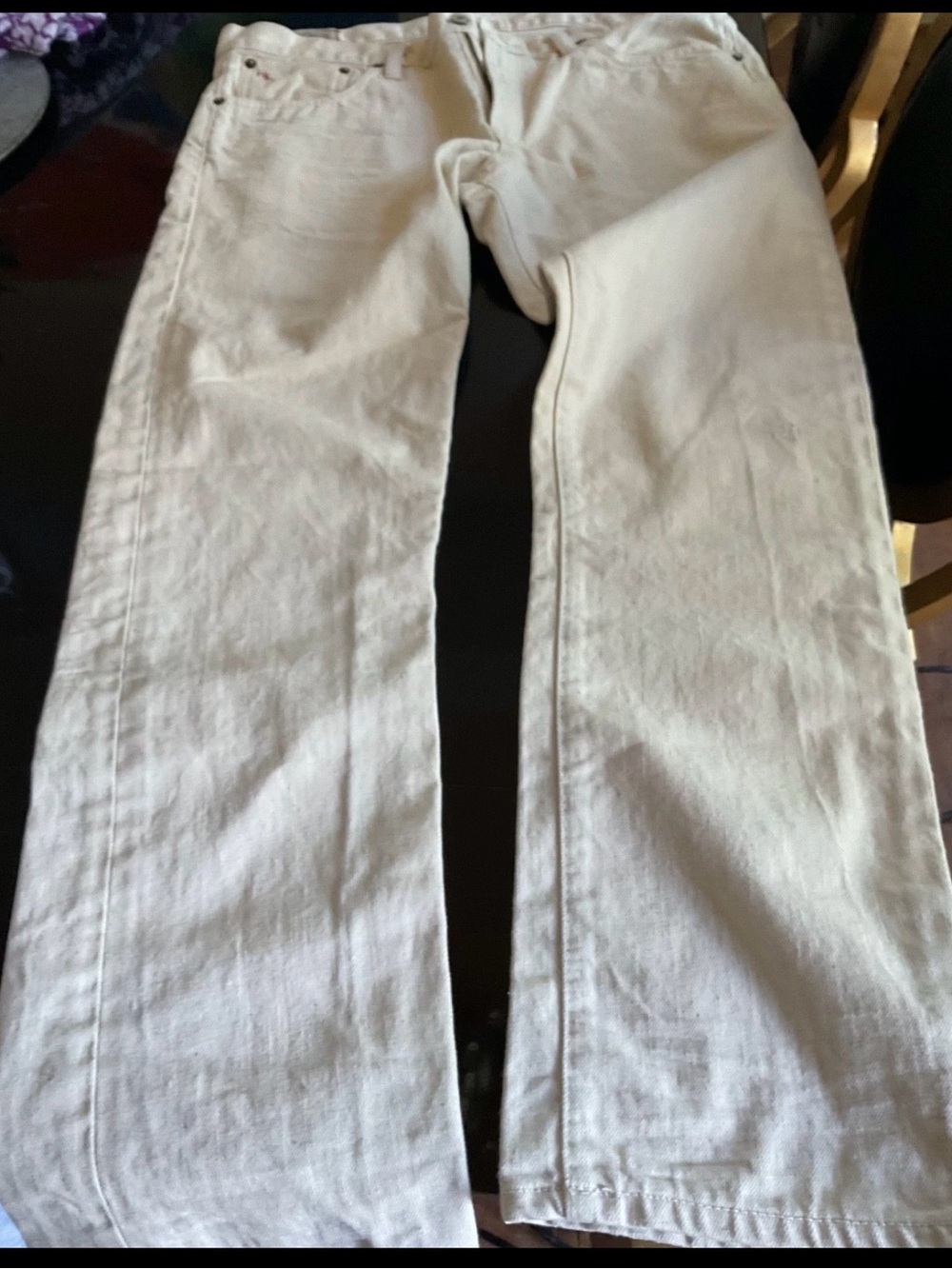 Polo Jean Co. Ralph Lauren Hampton Relaxed Straight Cotton Denim Jeans 34x30